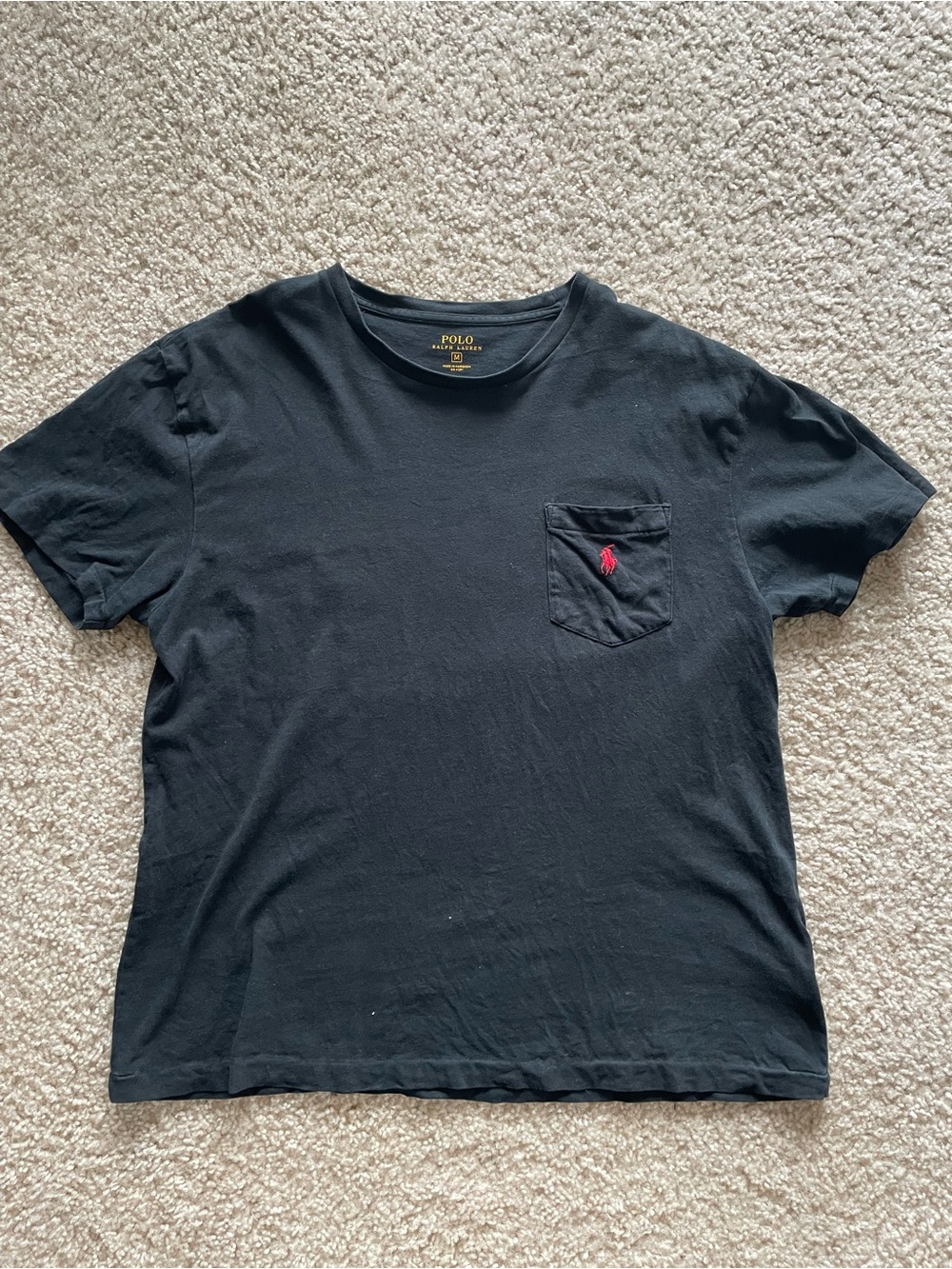 Polo by Ralph Lauren Black Short Sleeve Pocket Tee